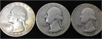 1946, 1947, 1950 Quarters, San Fransisco Mint