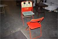 Folding Chair & Kids Learning Station