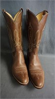 Rios of Mercedes Brown Calf Cowboy Boots 12 AA