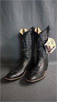 Rios of Mercedes Black Calf Cowboy Boots11.5 A