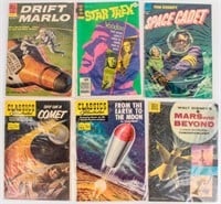 6 Vintage Space Adventure Comic Books Star Trek +