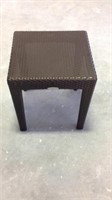 Brown wicker table
