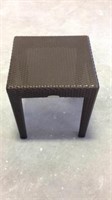 Brown wicker table