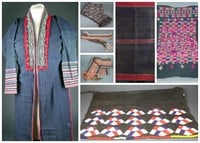 7 African / Indonesian textiles. 20th century.