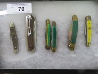 SELECTION OF POCKET KNIVES-DISPLAY NOT FOR SALE