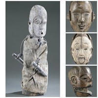 Group of 4 African objects. 20th century.