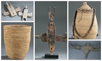6 African objects. 20th century.