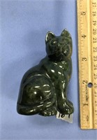 3.25" Jade cat                    (K15)