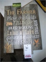 Farmer's Wall Plaque, Courtesy of Daisies, Dreams