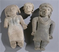 Group of 3 Pre-Columbian pottery figures.