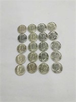 20pc Lot Of Uncirculated 1964 Kennedy Half