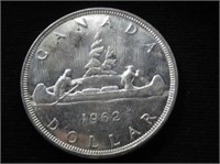 1992 Canadian Silver Dollar Voyageur