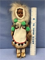 Beautiful Eskimo doll from middle Yukon area, with