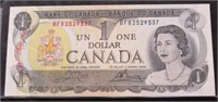 1973 Canadian Dollar Last Issue Banknote