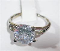 Costume Ring With CZ Accent