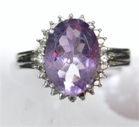 Sterling Ring W/ Amethyst