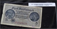 1941 German 5 Reichsmarks C Prefix