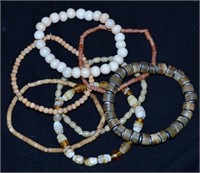 Set of 7 Natutral Shell, Wood & Pearl Bracelets