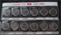 Canada 1867 - 1992 Provincial Quarter Set