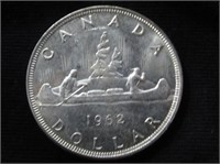 1992 Canadian Silver Dollar Voyageur