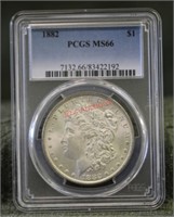 1882 PCGS MS 66 Morgan Silver Dollar