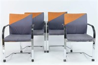 (4) FRITZ HANSEN COLOR BLOCK CHAIRS