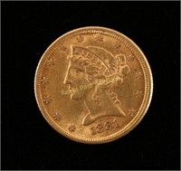1881 Five Dollar Gold Piece