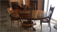 Oak Table and 4 Chairs