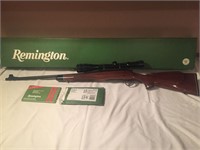 Remington 24 inch barrel 22 250 bolt action rifle.