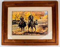 Art Tim Cox Signed Print "Quality Time" Western