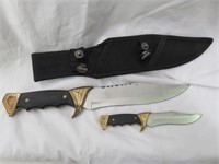 ORNATE HUNTING KNIFE WITH SHEATH 12"