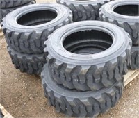 NEW -(4) 12X16.5 12 PLY MARCHER SKID STEER TIRES