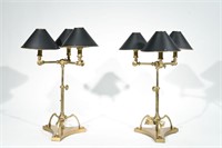 PAIR OF CHAPMAN ADJUSTABLE TABLE LAMPS