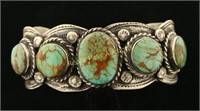 Southwest Turquoise Silver Cuff
