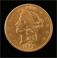 1904 Twenty Dollar Gold Piece