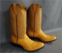 Rios of Mercedes Ostrich Cowboy Boots Size 9 E