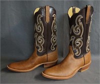 Rios of Mercedes Ostrich Cowboy Boots Size 10.5 B