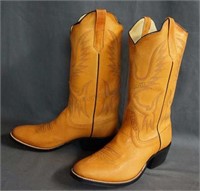 Rios of Mercedes Saddle Glaze Pig Cowboy Boots 8 D