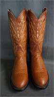 Tony Lama Ostrich Cowboy Boots Size 8.5 D