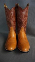 Rios of Mercedes Ostrich Cowboy Boots Size 11 E