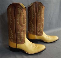 Rios of Mercedes Tan Remuda Cowboy Boots 8 B