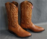Tony Lama Ostrich Cowboy Boots Size 10 D