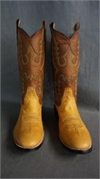 Rios of Mercedes Tan Remuda Cowboy Boots 8 D