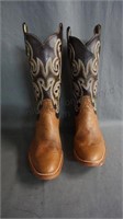 Rios of Mercedes Ostrich Cowboy Boots Size 9 B