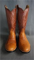 Rios of Mercedes Ostrich Cowboy Boots Size 8.5 D