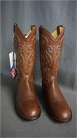 Tony Lama Ostrich Cowboy Boots Size 9.5 D