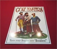 Metal Sign: Golf Masters The Three Stooges