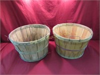 Vintage Bushel Baskets, 2pc Lot