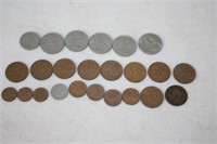 Selection of New Pence Coins