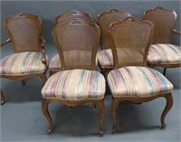 Set of 6 Louis XV Style Dining Chairs